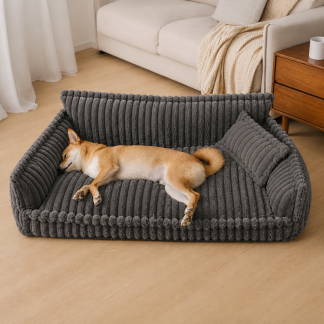 Lit orthopedique premium lavable pour chien - Reve Douillet